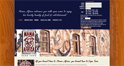 Desktop Screenshot of mamaafricarestaurant.co.za